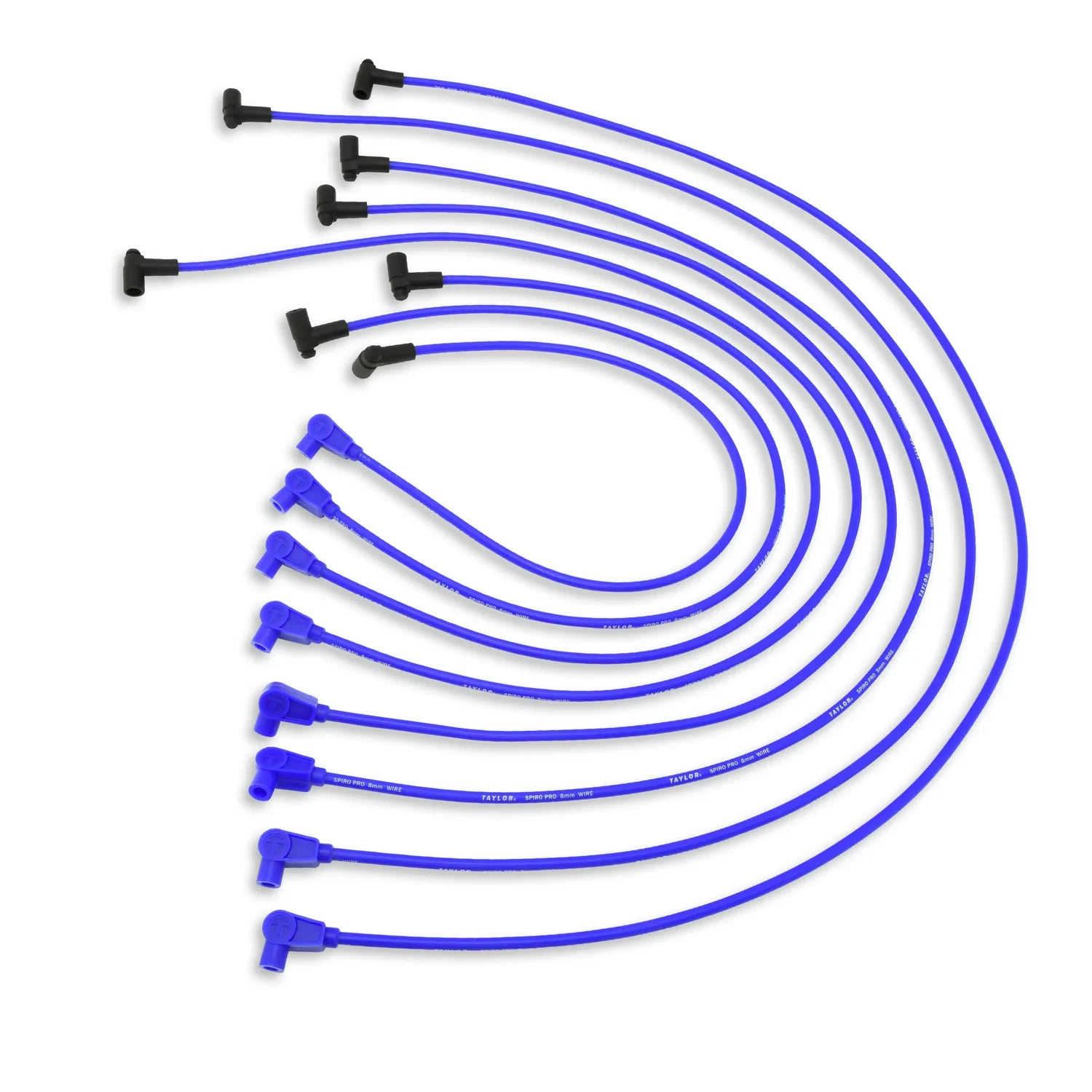 Spark Plug Wire Set Universal 8mm Silicone Spiro Pro 350 ohm_ft Blue 74606